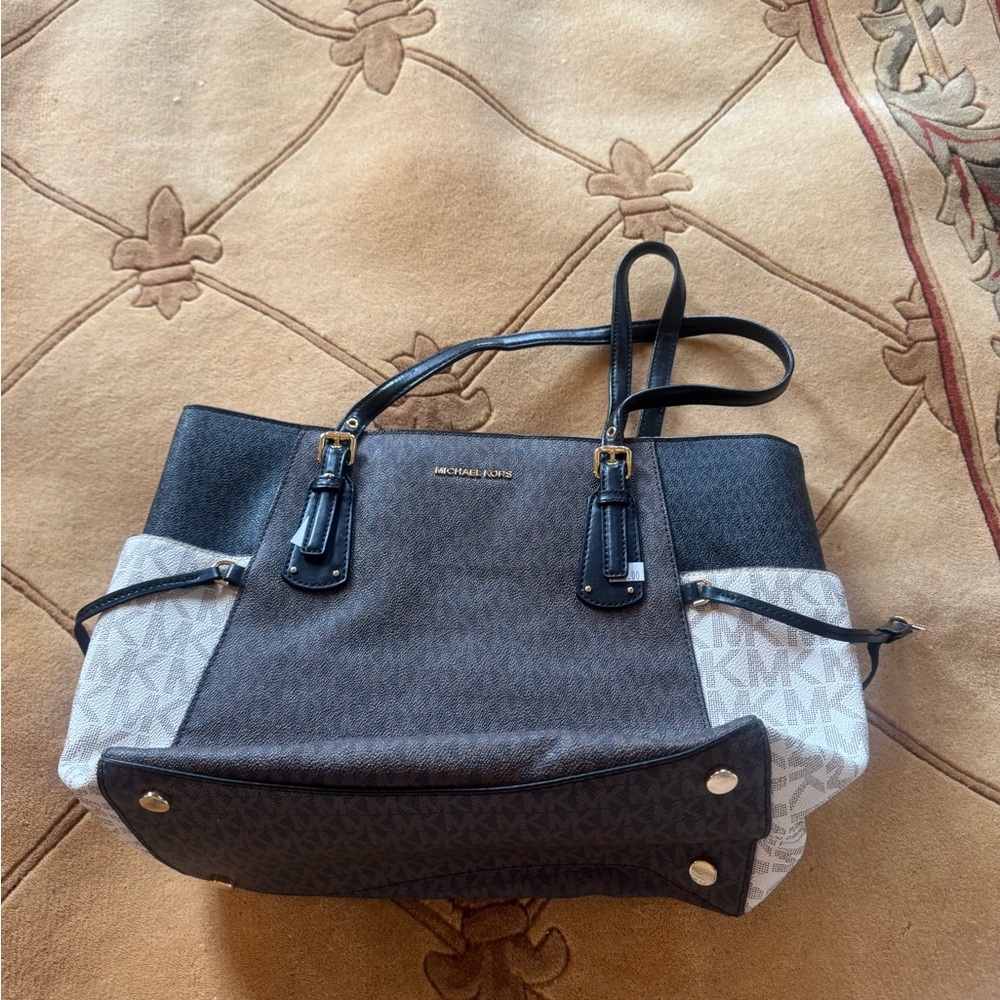 Michael Kors Brown and Cream Tote